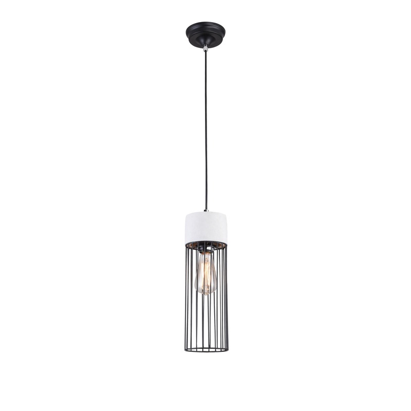 One Light Pendant in Grey