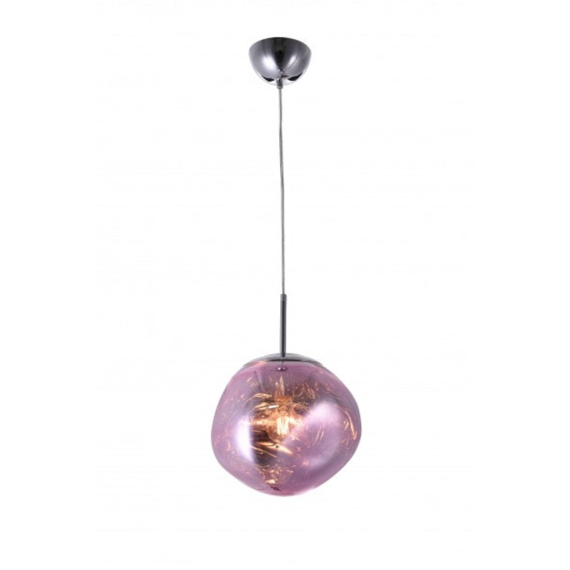 One Light Pendant in Pink