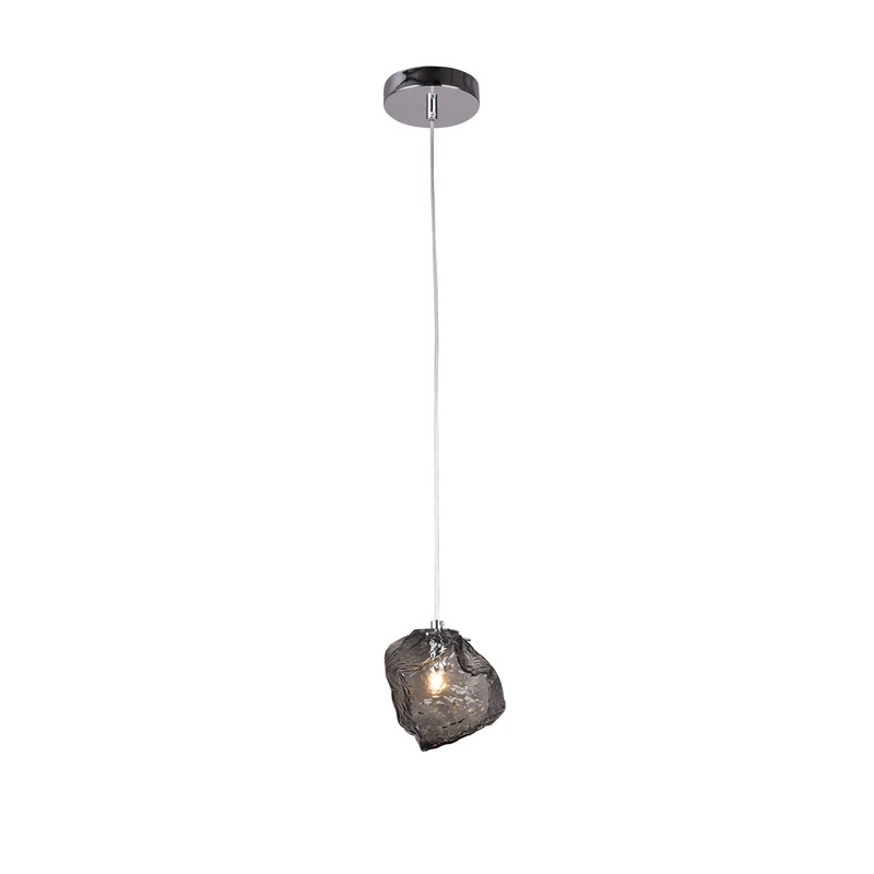One Light Pendant in Smoke