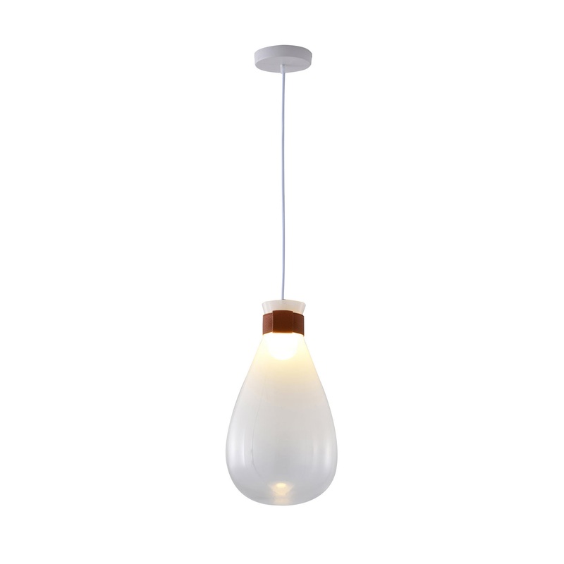 One Light Pendant in White