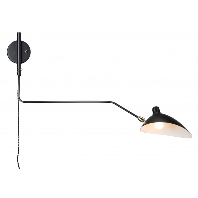 One Light Wall Sconce in Black