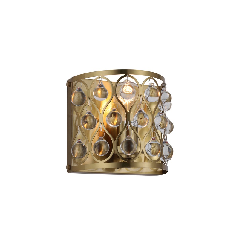 One Light Wall Sconce in Gold