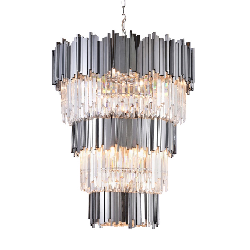 18 Light Chandelier in Chrome