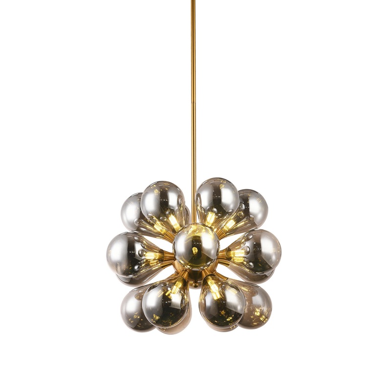 19 Light Chandelier in Gold