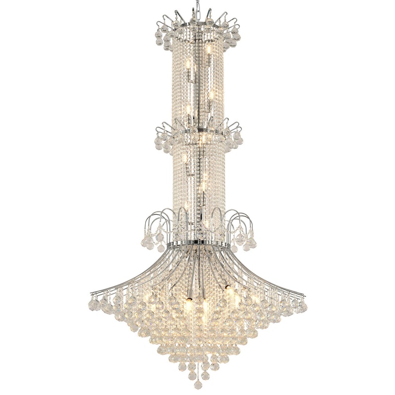 20 Light Chandelier in Chrome