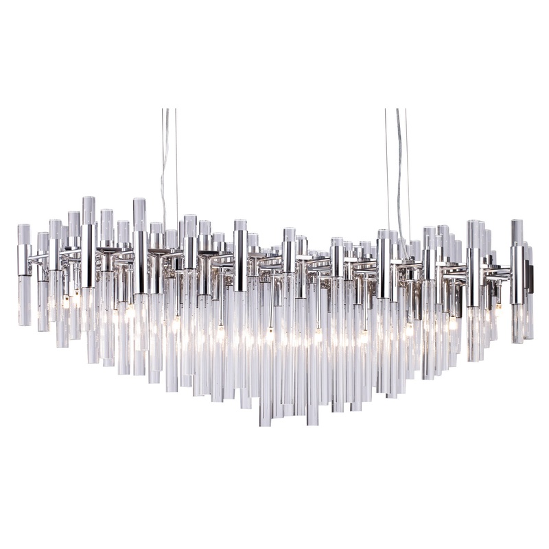 20 Light Chandelier in Polished Chrome