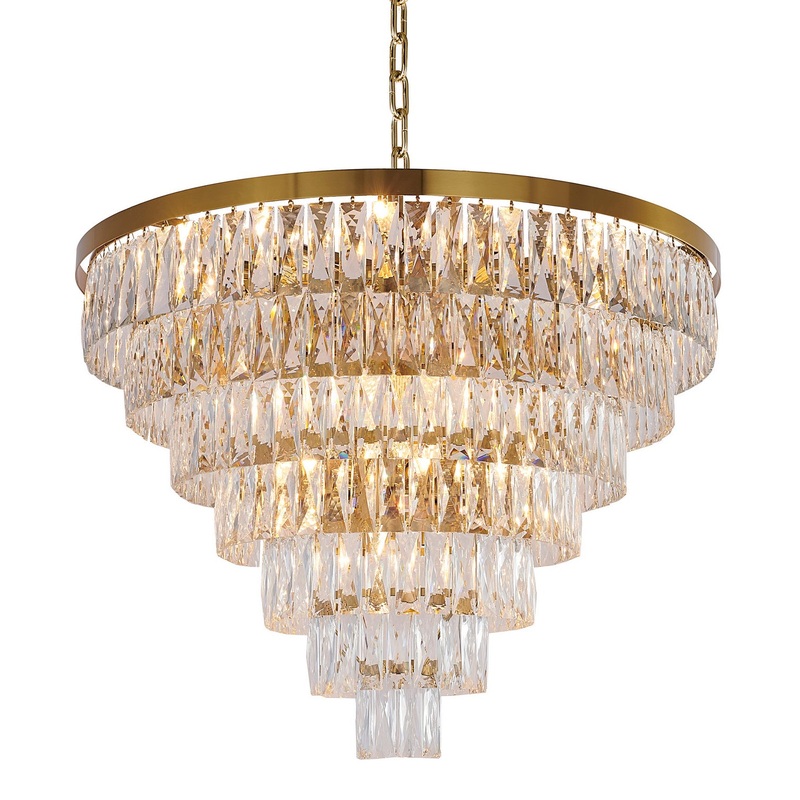 27 Light Chandelier in Gold