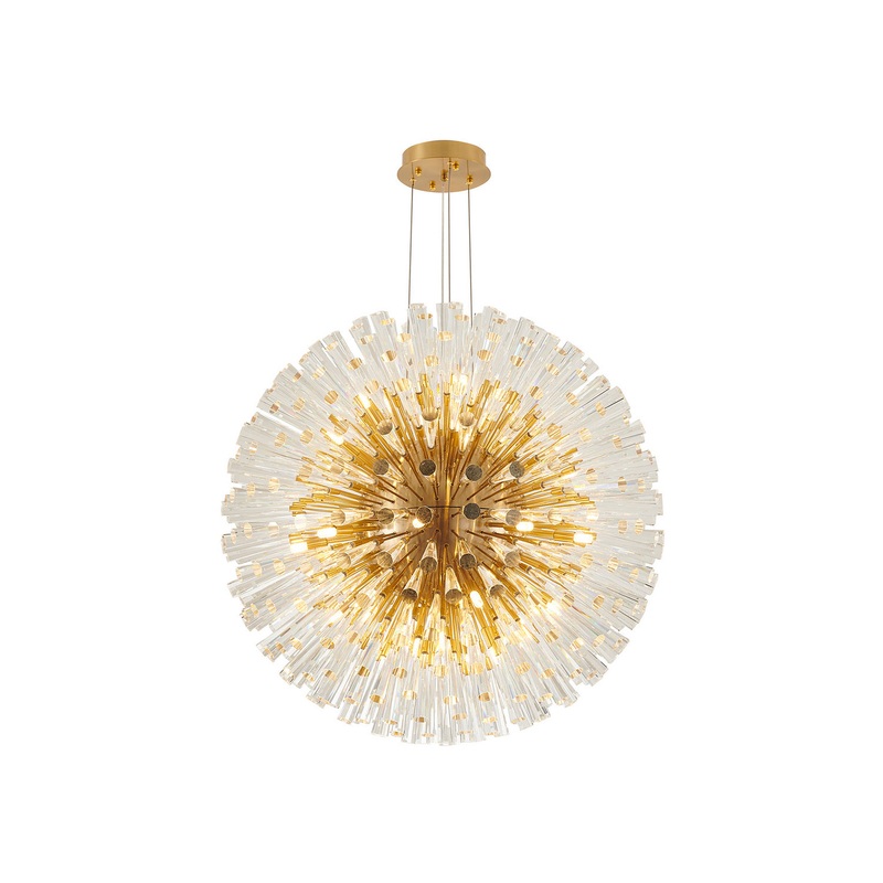30 Light Chandelier in Brass