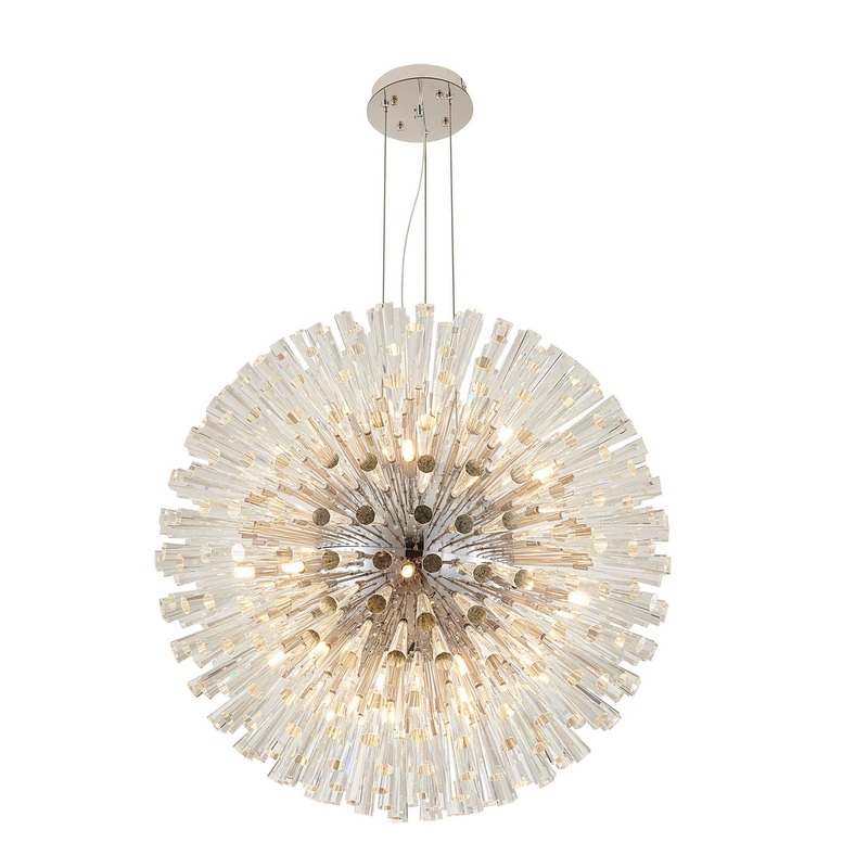 30 Light Chandelier in Chrome
