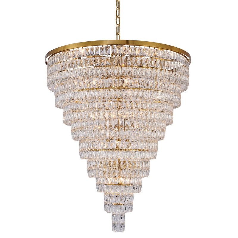 32 Light Chandelier in Gold