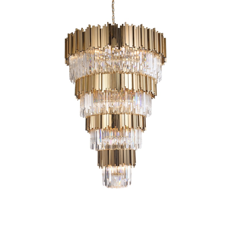 33 Light Chandelier in Gold