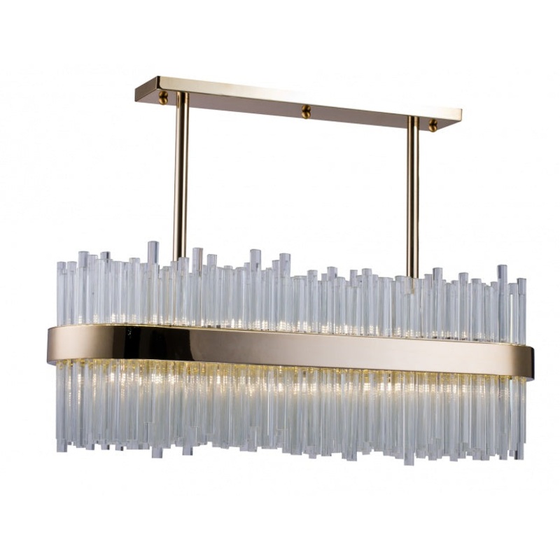 50 Light Chandelier in Gold