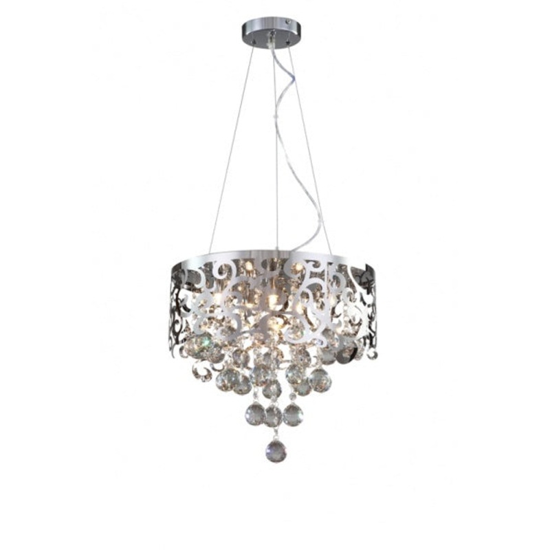 Five Light Chandelier in Chrome