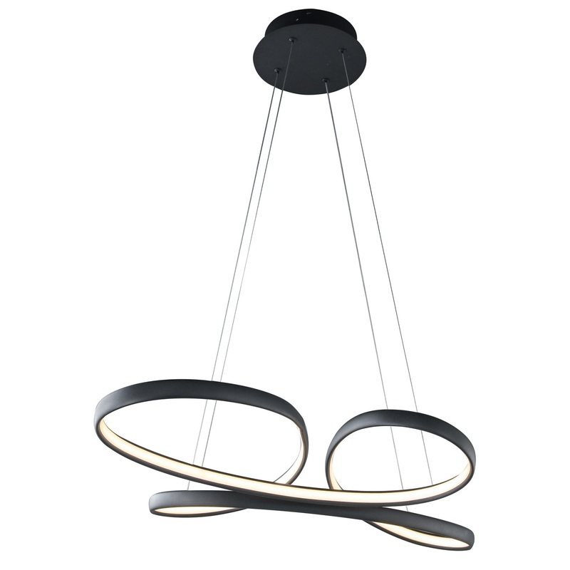 LED Chandelier in Satin Coffee
