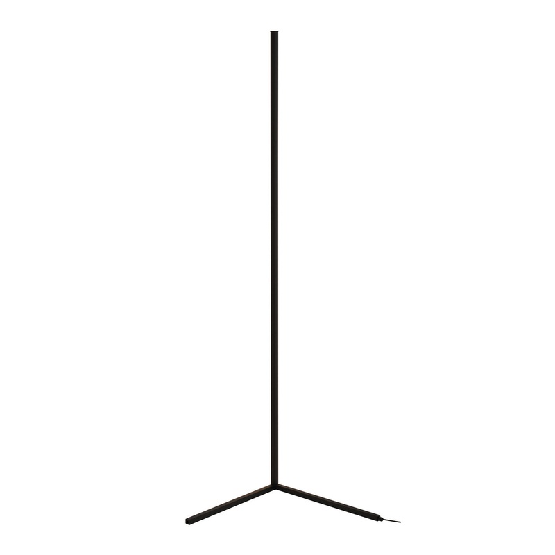 LED Floor Lamp in Matte Black