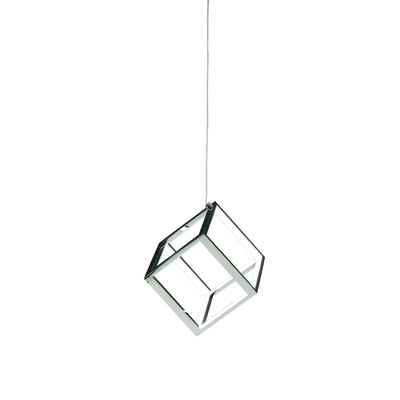 LED Pendant in Shiny Nickel