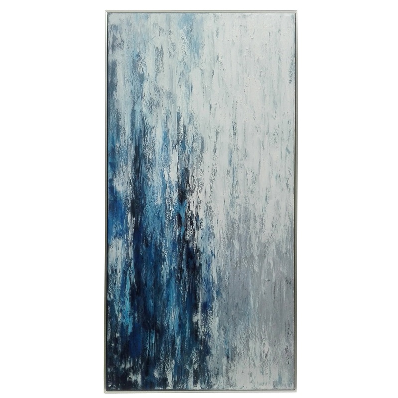 Oil Painting in Blue & white
