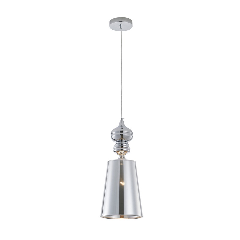 One Light Pendant in Polished Chrome