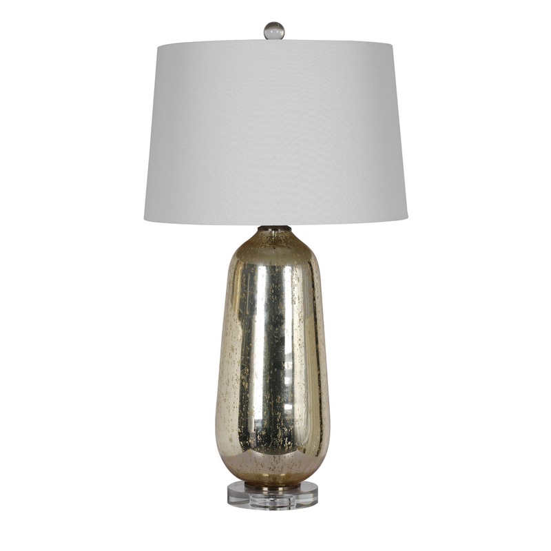 One Light Table Lamp in Antique Gold