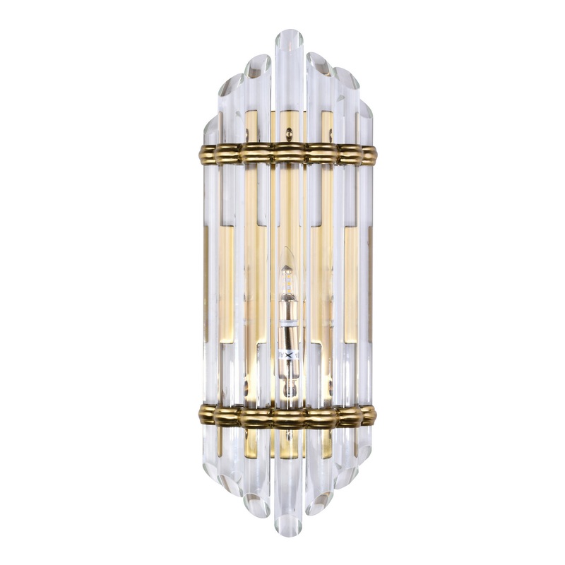 One Light Wall Sconce in Antique Gold