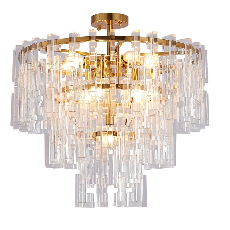 Ten Light Chandelier in Antique Bronze