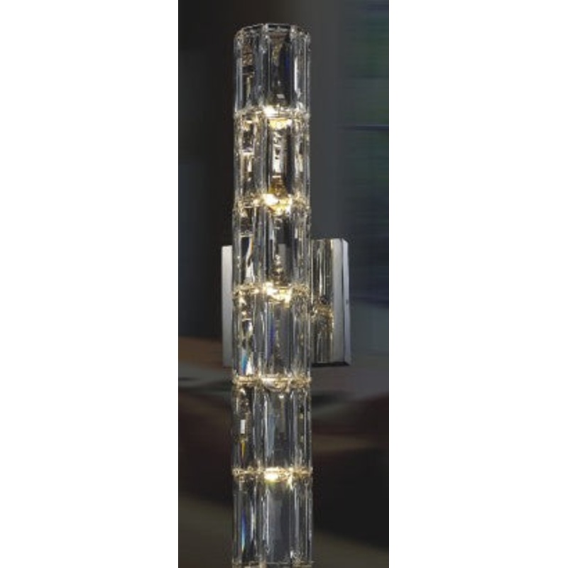 Vanity Light Five Light Wall Sconce in Chrome