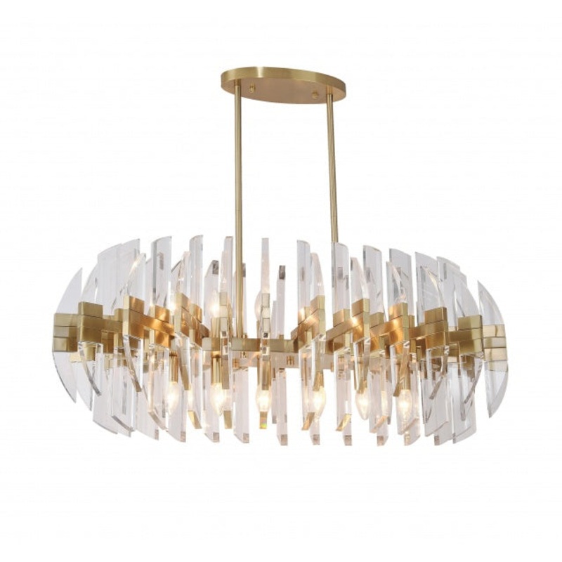 12 Light Chandelier in Copper