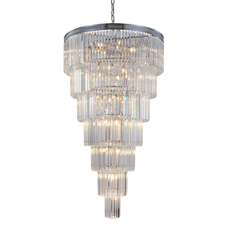 34 Light Chandelier in Chrome