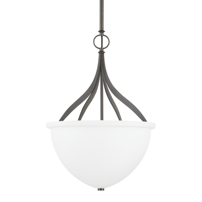Browne Three Light Pendant in Distressed Bronze
