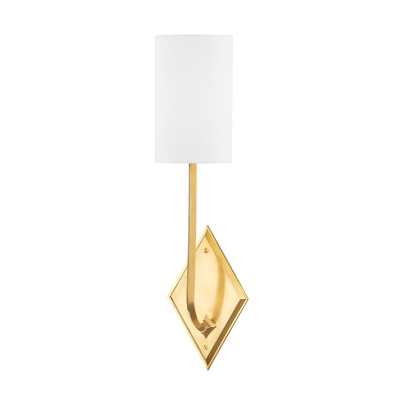 Eastern Point One Light Wall Sconce in Aged Brass