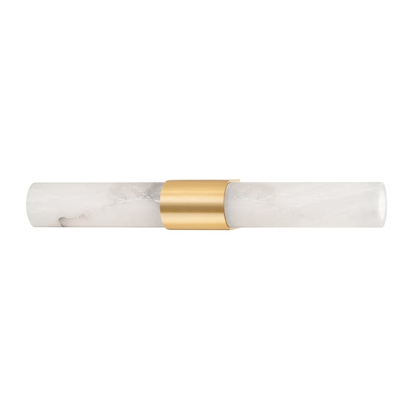 Ellington Two Light Bath in Aged Brass