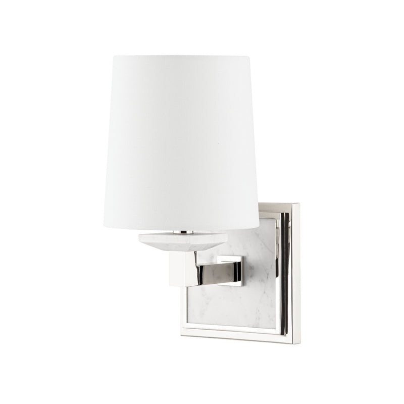 Elwood One Light Wall Sconce in Polished Nickel