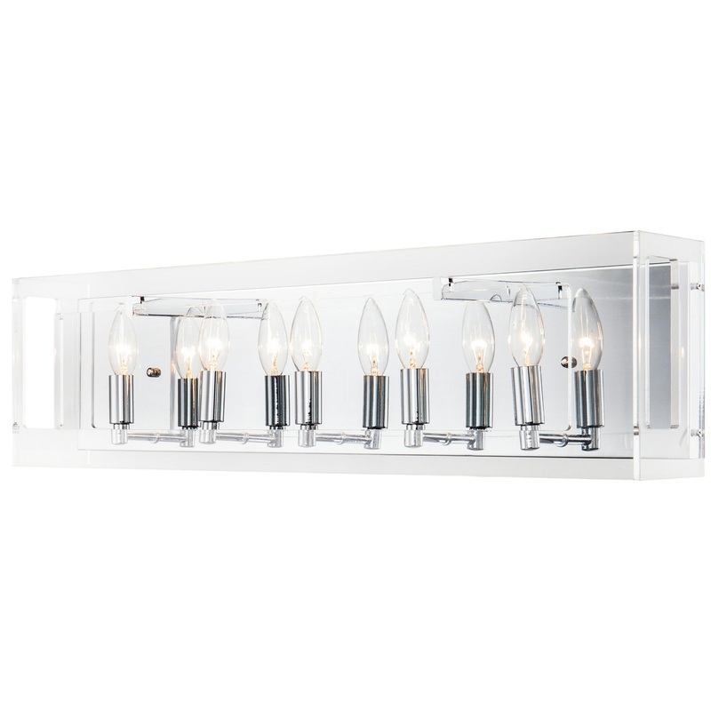 Five Light Wall Sconce in Chrome