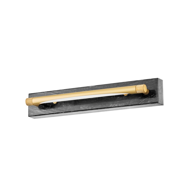 Hayden LED Wall Sconce in Aged Brass