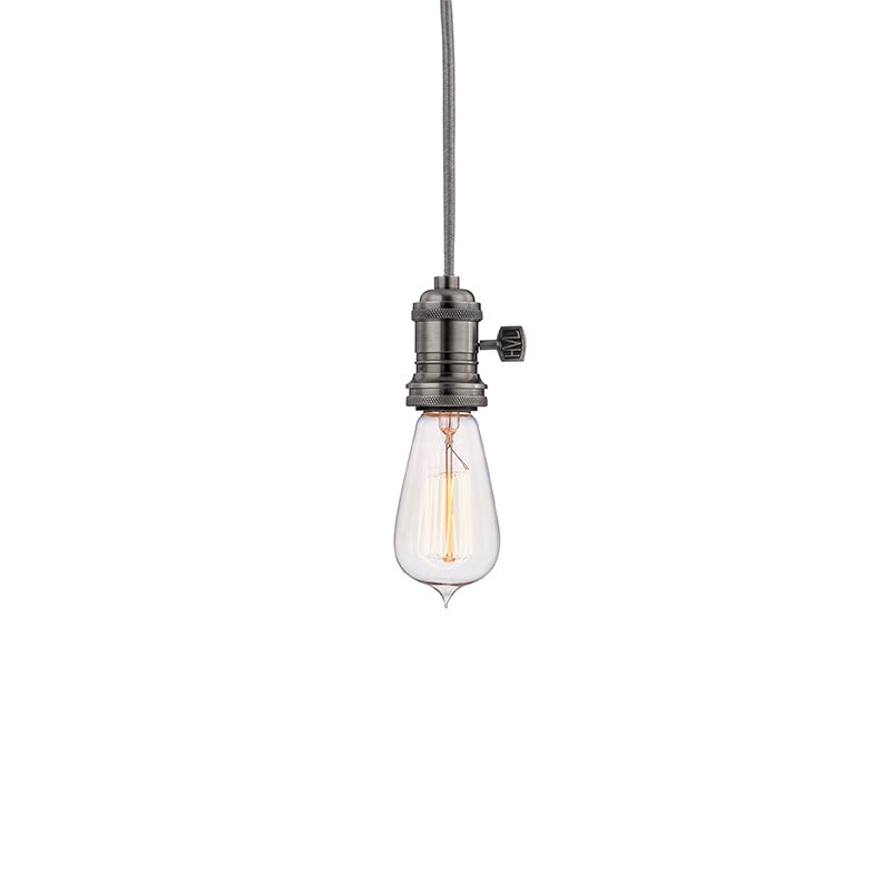 Heirloom One Light Pendant in Historic Nickel