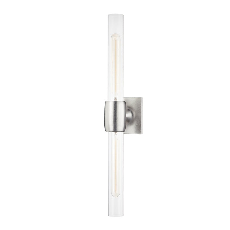 Hogan Two Light Wall Sconce in Burnished Nickel