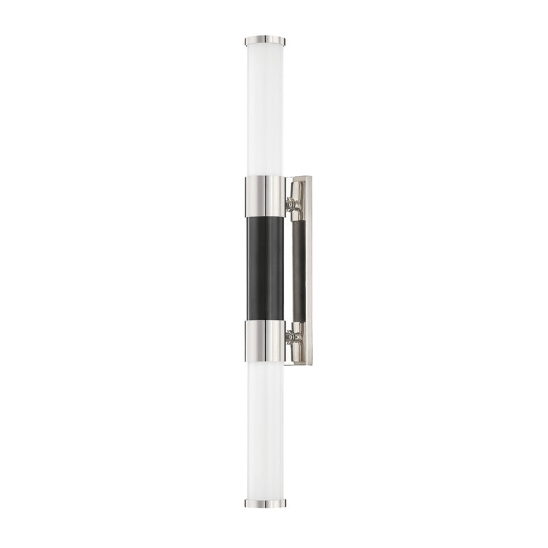 Huntington LED Wall Sconce in Polished Nickel/Soft Black