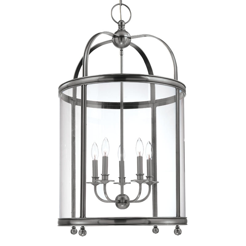 Larchmont Five Light Pendant in Polished Nickel