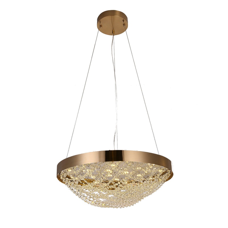 LED Chandelier in Copper