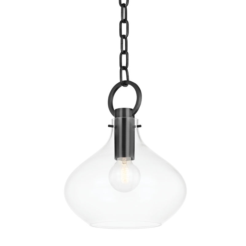 Lina One Light Small Pendant in Old Bronze