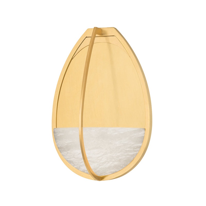 Lloyd LED Wall Sconce in Aged Brass