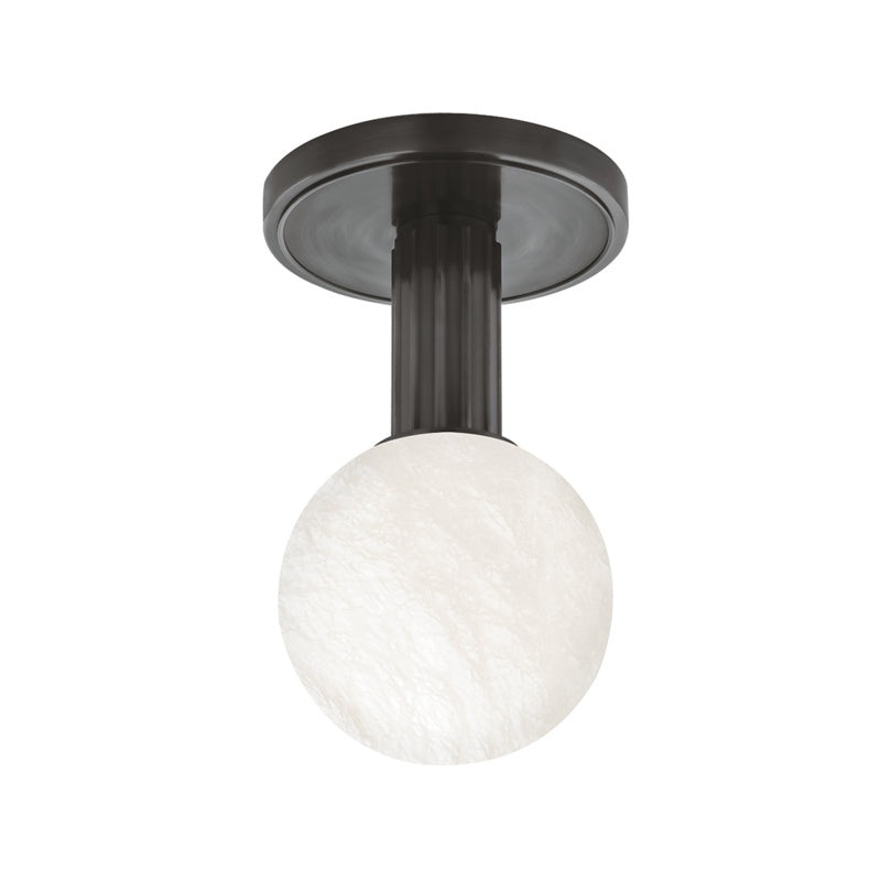 Murray Hill One Light Flush Mount in Distressed Bronze