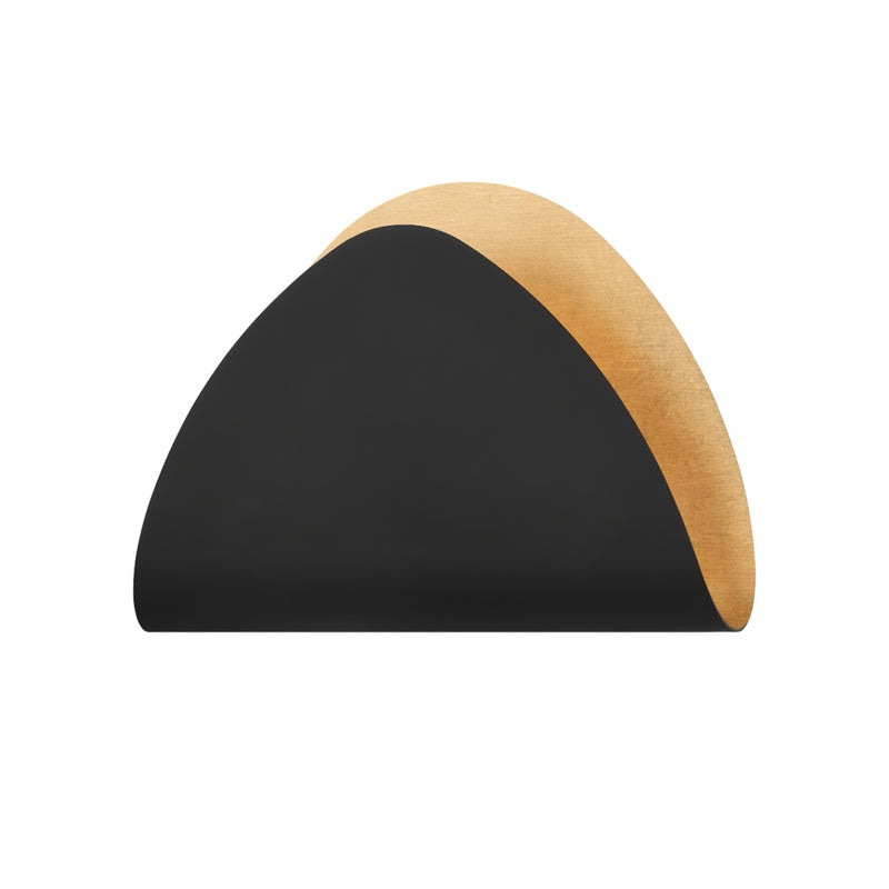 Myers LED Wall Sconce in Gold Leaf/Soft Black Combo