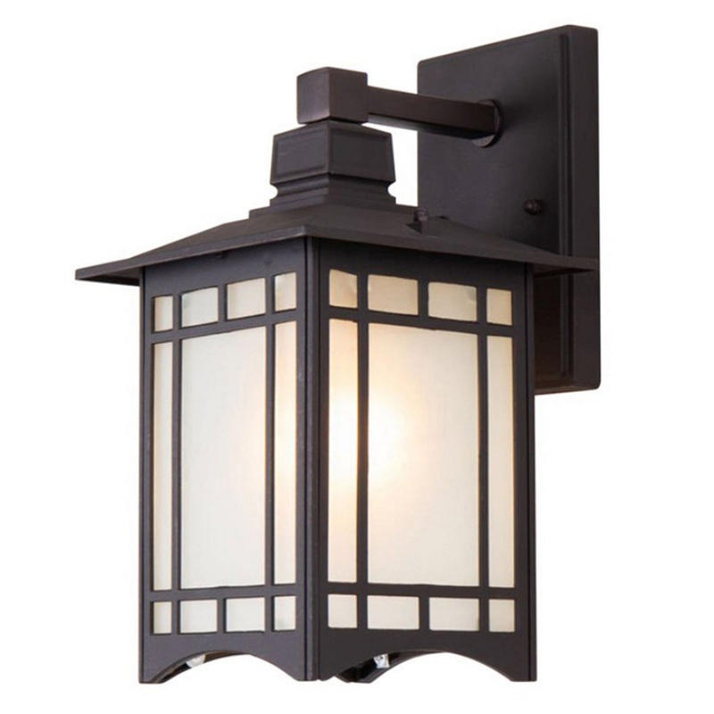 One Light Outdoor Wall Sconce in Black