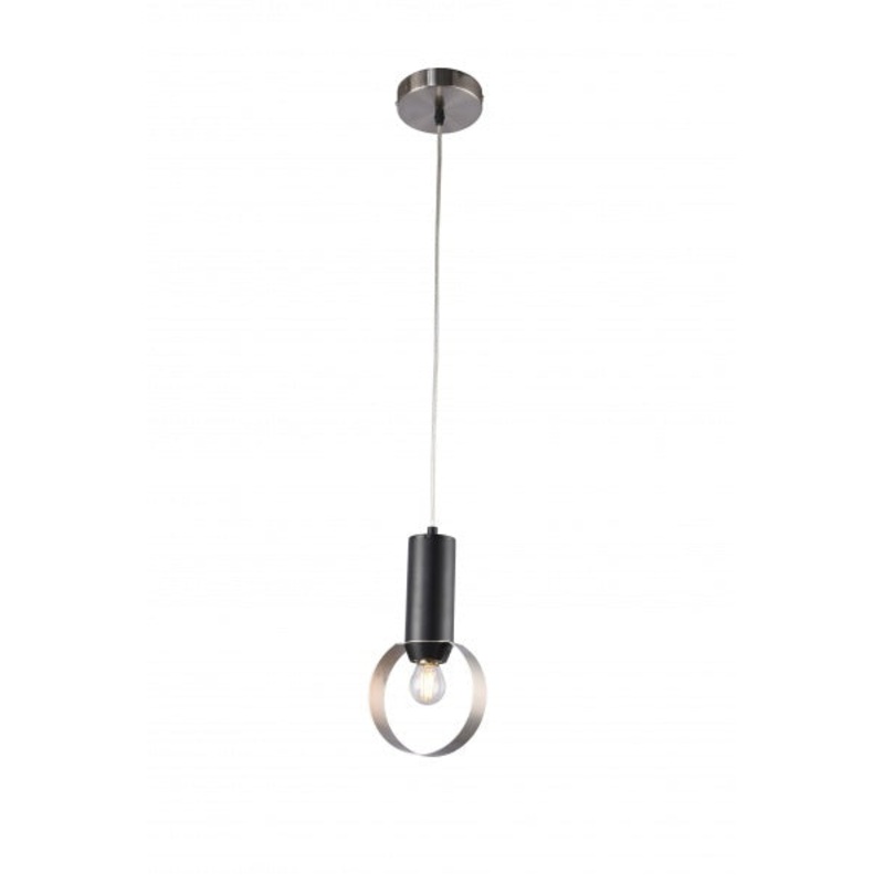 One Light Pendant in Sand Nickel