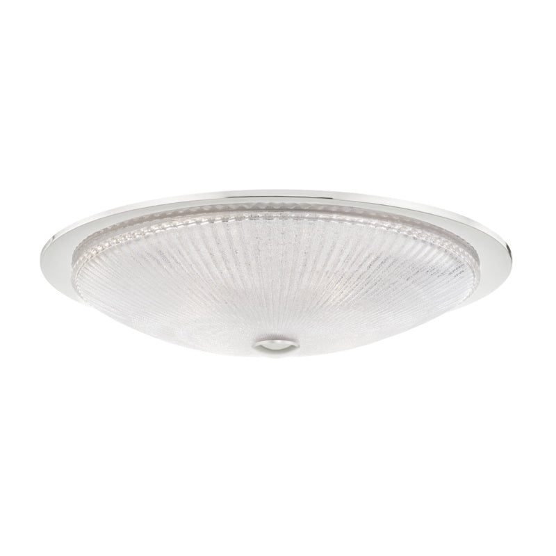 Ossining Four Light Flush Mount in Polished Nickel