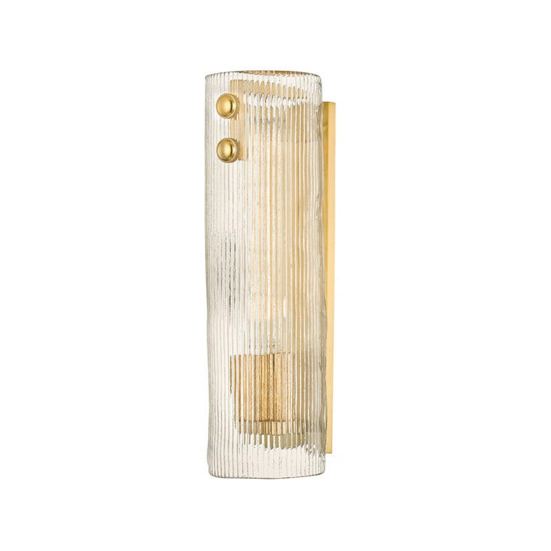 Prospect Park One Light Wall Sconce in Aged Brass