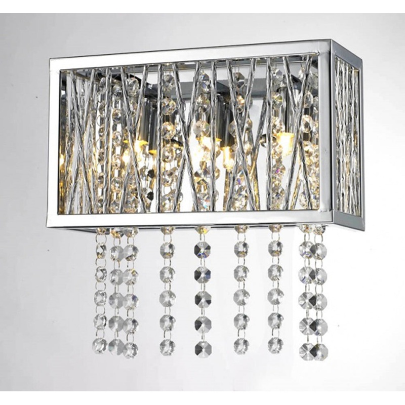 Sconce Three Light Wall Sconce in Clear