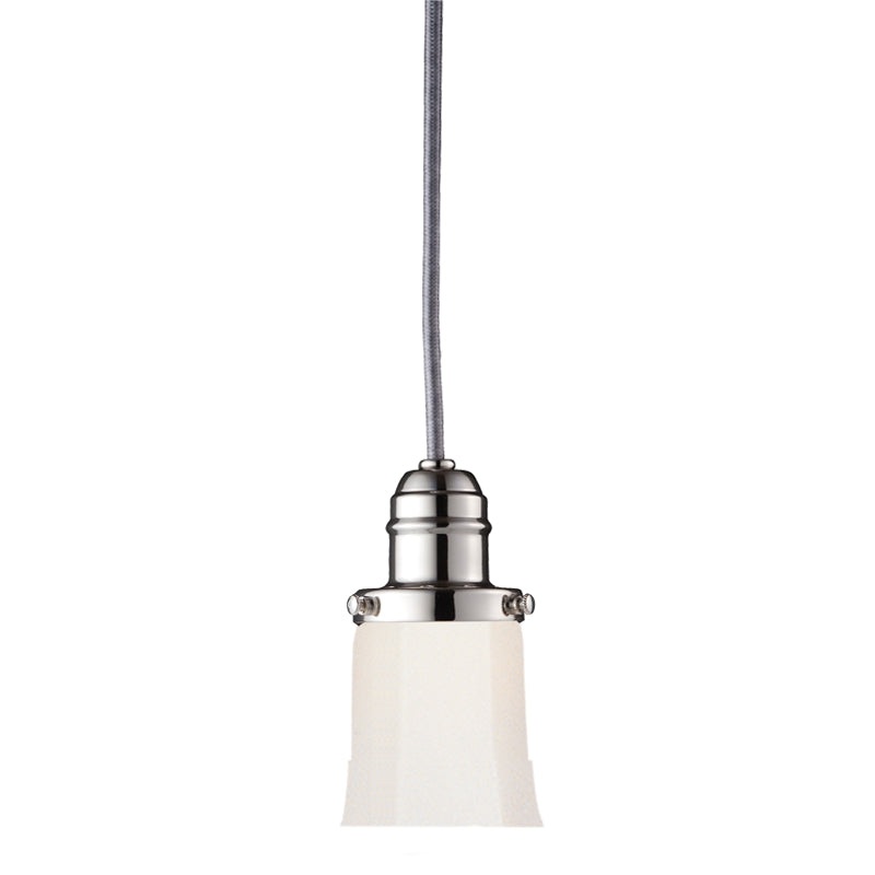 Vintage Collection One Light Pendant in Polished Nickel