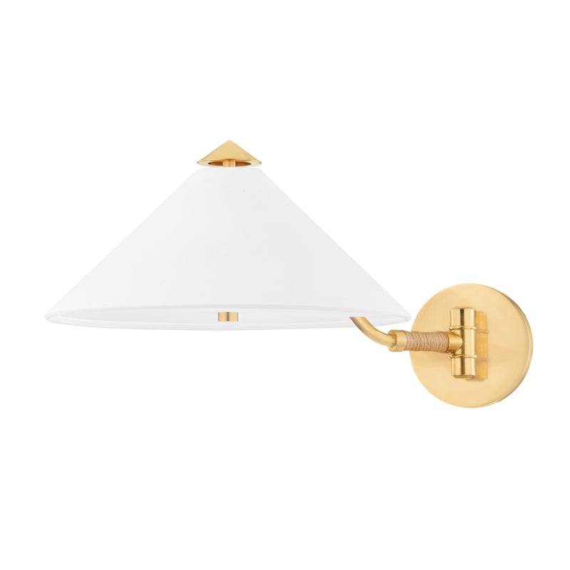 Williamsburg Two Light Wall Sconce in Aged Brass